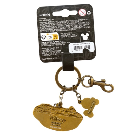 NWT Loungefly Lady & The Tramp Keychain - Picture 3 of 3